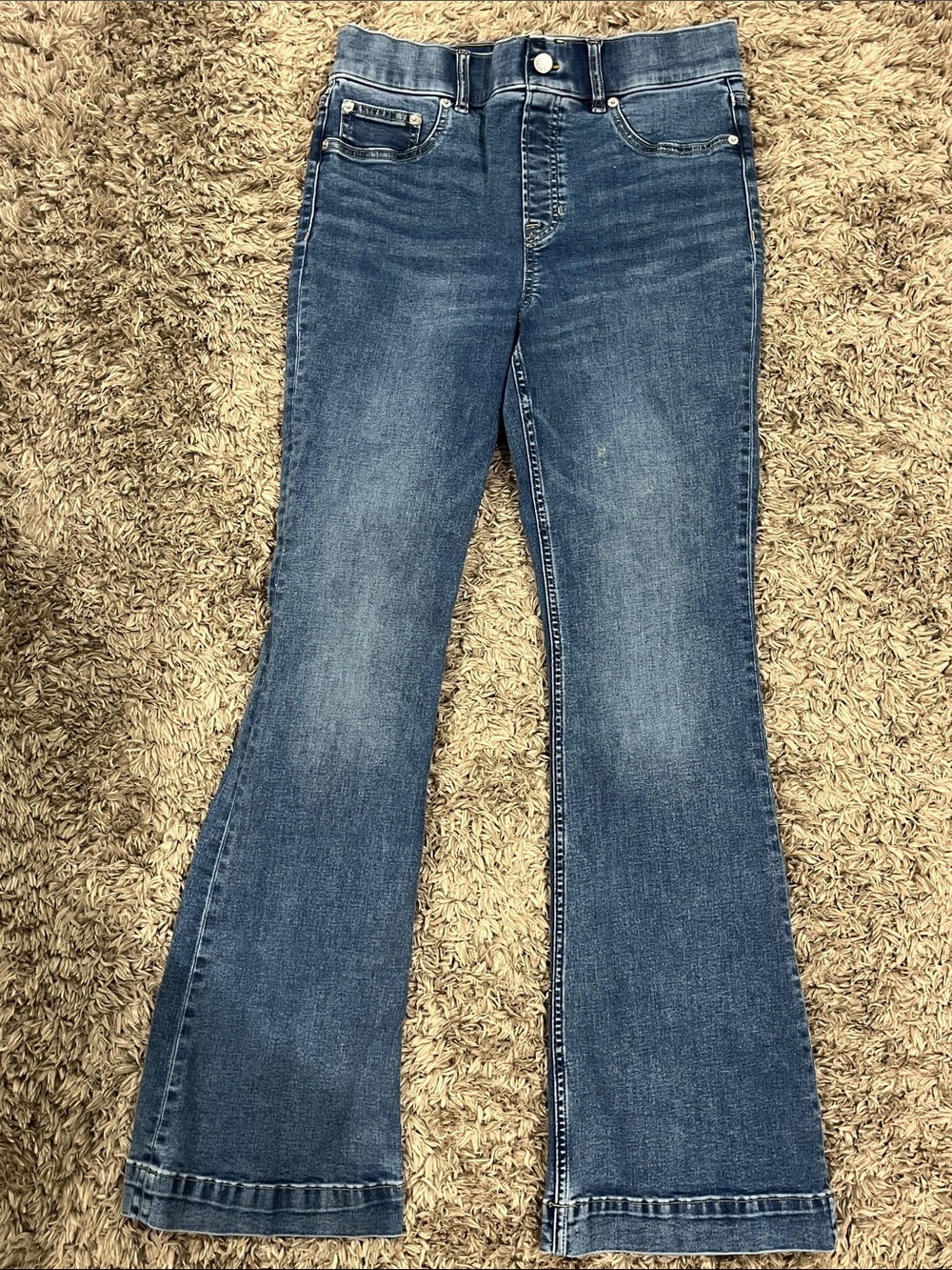SPANX Blue Flare & Wide Leg Jeans